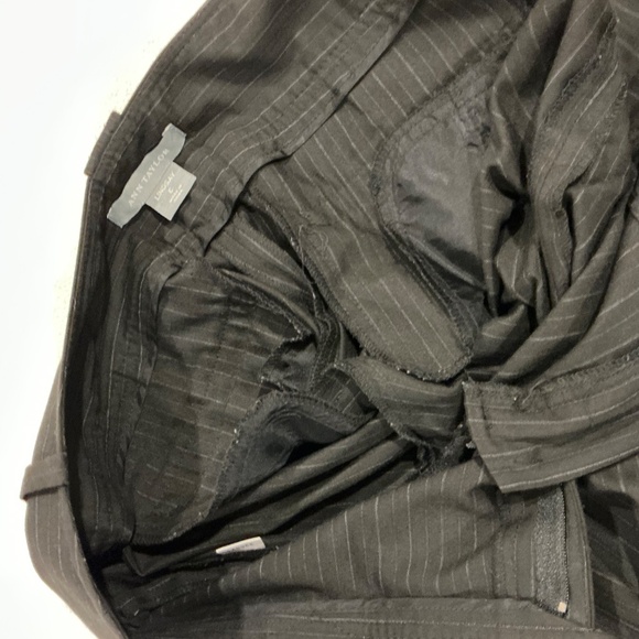 White House Black Market Black Lindsey Pinstriped Bootcut Leg Pants Size 6 - Picture 2 of 8